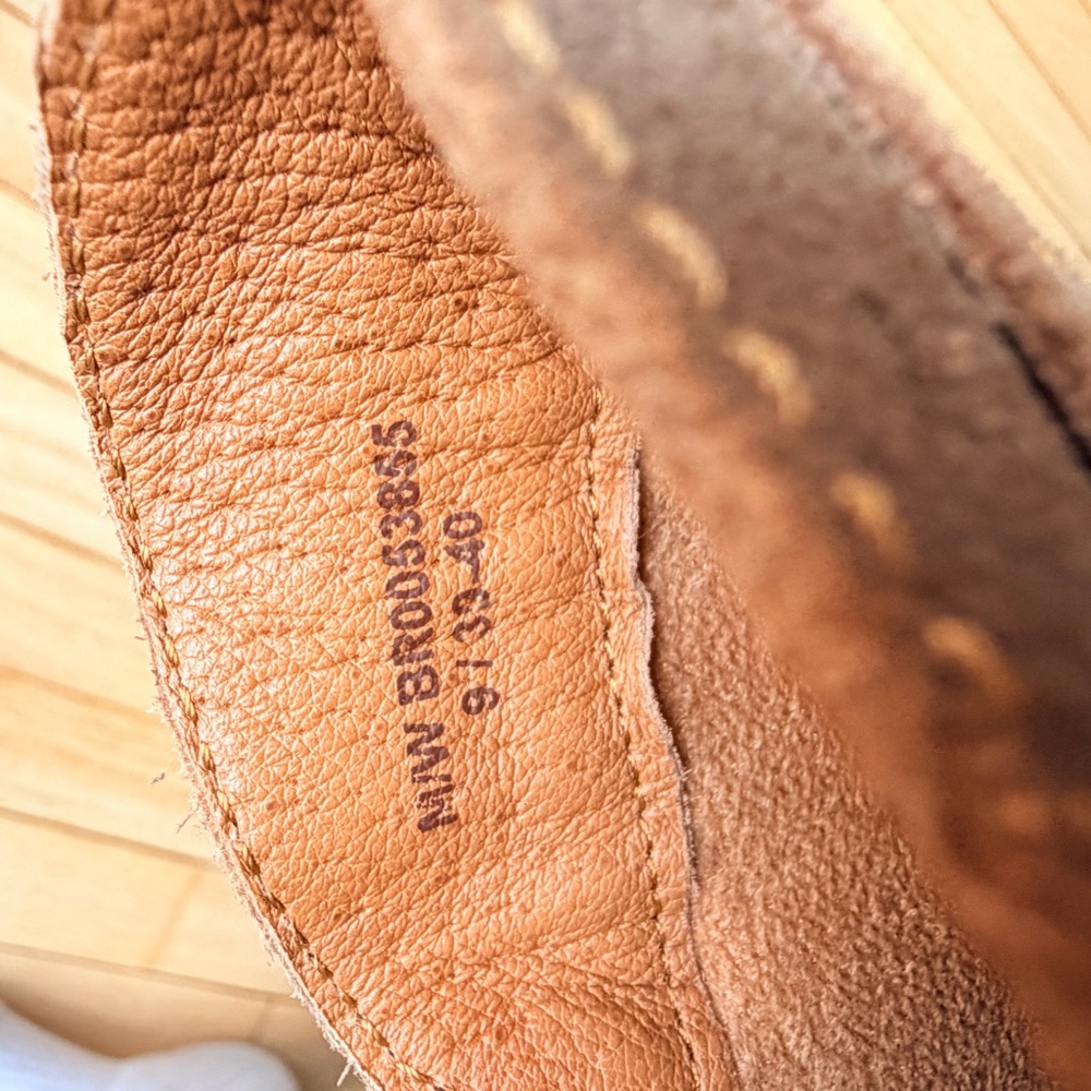 Born Taupe Suede Ankle Booties with Side Zip - Picture 5 of 8